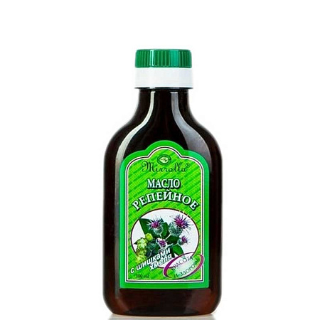 Масло Репейное Мирролла (Mirrolla) с шишками хмеля 100 мл