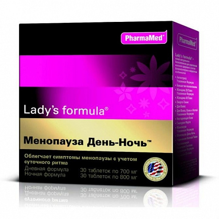 Леди-с Формула Менопауза День-Ночь тб №60 (421010721, 01.10.24)