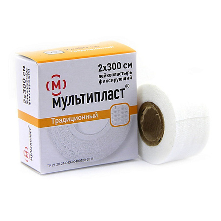 Лейкопластырь Мультипласт 2см х 3м (300см) ткань