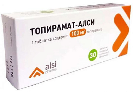 Топирамат-Алси тб п/о 100 мг №30