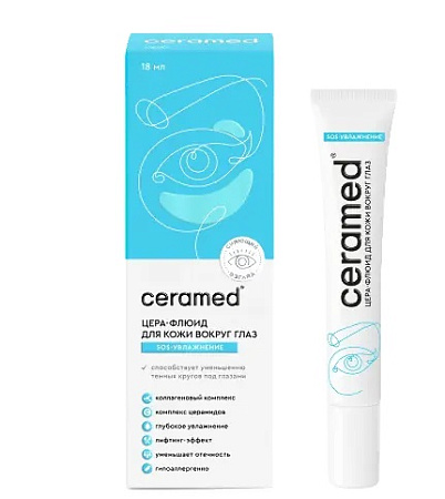 Цера-Флюид Церамед (Ceramed) д/кожи вокруг глаз SOS-увлажнение д/сухой/чувств кожи 18 мл