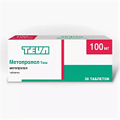 Метопролол-Тева тб 100 мг №30