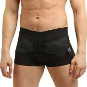 Бандаж Крейт Б-451 грыжевой паховый 2-х сторонний муж р3 (96-100см) черный