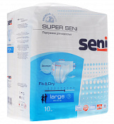 Подгузники Сени (Seni) Супер Классик размер L (100-150см) №10