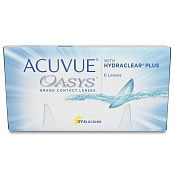Линзы контактные АКУВЬЮ (ACUVUE) Оазис (Oasys) with Hydraclear Plus R8.4 (+3.50) №6 Линзы контактные АКУВЬЮ (ACUVUE) Оазис (Oasys) with Hydraclear Plus R8.4 (+3.50) №6
