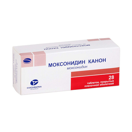 Моксонидин Канон тб п/о 0.3 мг №28