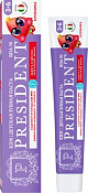 Зубная паста Президент (PresiDENT) клубника с фтором детская с 3 до 6 лет 70 мл