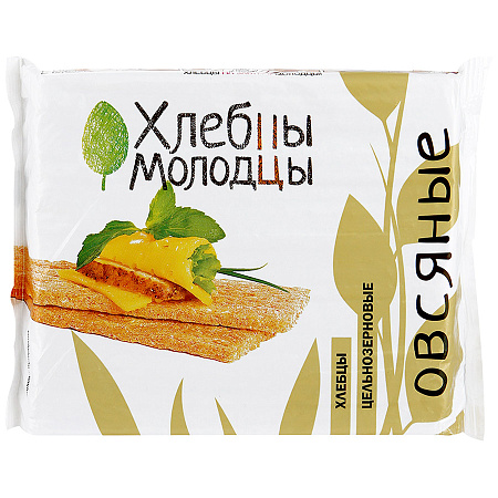 Хлебцы Молодцы овсяные с пророщенной пшеницей 100 г