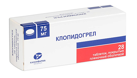 Клопидогрел Канон тб п/о 75 мг №28