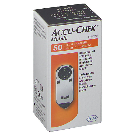 Тест-полоски Акку-Чек (Accu-Chek) Мобайл кассета №50