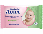 Салфетки влажные Аура (Aura) Ultra Comfort для детей №15