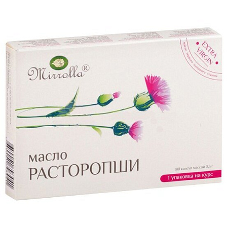 Масло расторопши Мирролла (Mirrolla) капс 0.3 г №100