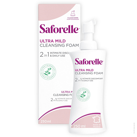 Пенка Сафорель д/интим гигиены ультра-мягкая 250 мл