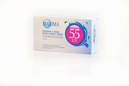 Линзы контактные Maxima 55 UV (Максима 55 UV) R8.6 (-3.50) №6