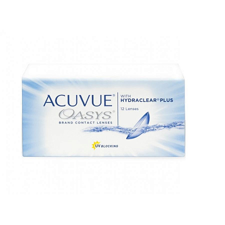 Линзы контактные АКУВЬЮ (ACUVUE) Оазис (Oasys) with Hydraclear Plus R8.4 (-7.00) №12