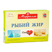 Рыбий жир Мирролла с маслом чеснока капс 0.37 г №100