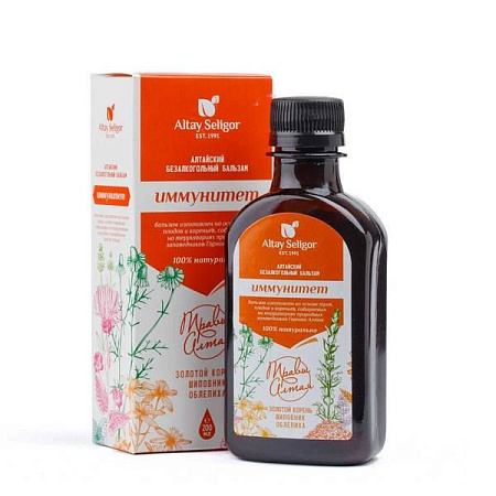 Бальзам Алтайский Иммунитет безалкогольный 200 мл Алтай Селигор
