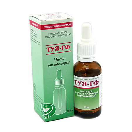 Туя-ГФ масло от насморка 25 мл 