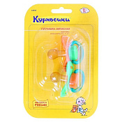 Соска-пустышка Курносики Бантик классич латекс 0+ №2