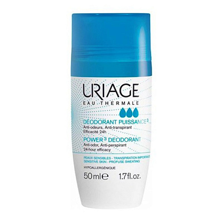 Дезодорант Урьяж (Uriage) тройной силы шарик 50 мл Дезодорант Урьяж (Uriage) тройной силы шарик 50 мл