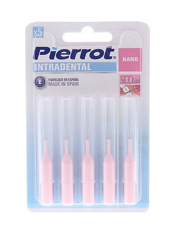 Ёршики (Ершики) межзубные Перот Нано (Pierrot Nano) Intradental 0.8 мм №5 Ёршики (Ершики) межзубные Перот Нано (Pierrot Nano) Intradental 0.8 мм №5