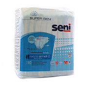 Подгузники Сени (Seni) Супер air EDS для взрослых размер 0 Extra Small (40-60см) 6 капель №10