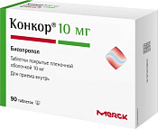 Конкор тб п/о 10 мг №90