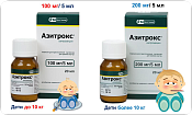Азитрокс пор д/приг сусп д/внут прим 100 мг/5 мл 15.9 г 50 мл