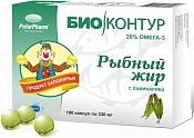 Рыбный жир БиоКонтур с ламинарией капс 330 мг №100 (рыбий жир)