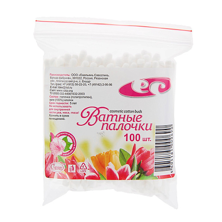 Ватные палочки Емельянъ Савостинъ в пакете №100