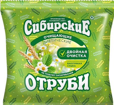Отруби Сибирские пшеничные очищающие 200 г