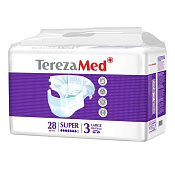Подгузники ТерезаМед (TerezaMed) Супер Large для взрослых размер 3 (L) 7 капель №28 Подгузники ТерезаМед (TerezaMed) Супер Large для взрослых размер 3 (L) 7 капель №28