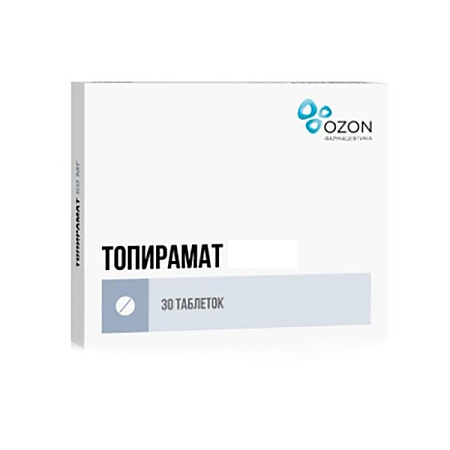 Топирамат тб п/о 100 мг №30 
