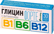 Глицин форте с витаминами В1 В6 В12 (Б1 Б6 Б12) Сердце Континента тб 600 мг №30