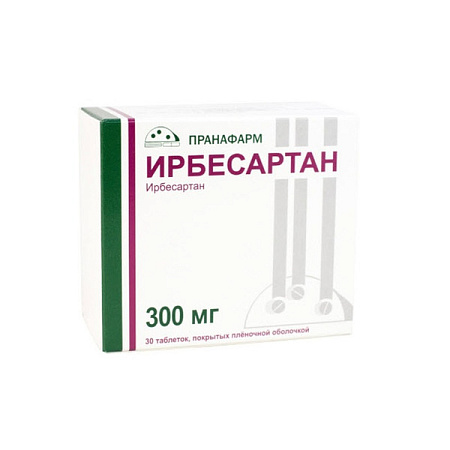 Ирбесартан тб п/о 300 мг №30