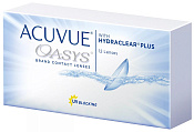 Линзы контактные АКУВЬЮ (ACUVUE) Оазис (Oasys) with Hydraclear Plus R8.4 (-3.75) №12