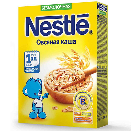 Каша безмолочная Нестле (Nestle) овсяная для детей с 5 мес 200 г