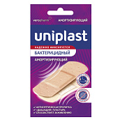 Лейкопластырь бактериц Унипласт (Uniplast) амортизирующий №12