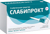 Слабипрокт р-р ректал 9 мг/мл+90 мг/мл+625 мг/мл микроклизмы 5 мл №12