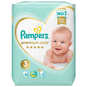 Подгузники Памперс (Pampers) Премиум Care размер 3 (6-10 кг) №20