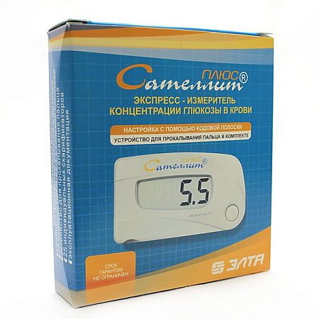 Глюкометр Сателлит плюс ПКГ-02.4 набор