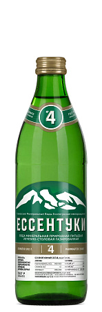 Вода минеральная Ессентуки №4 газ 0.45 л стекло