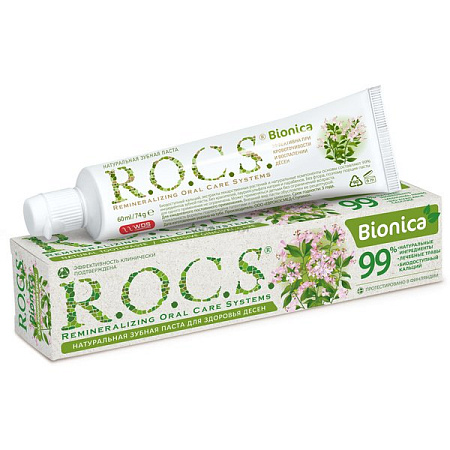 Зубная паста Рокс (ROCS) Бионика д/чувст зубов и дёсен 60 мл/74 г