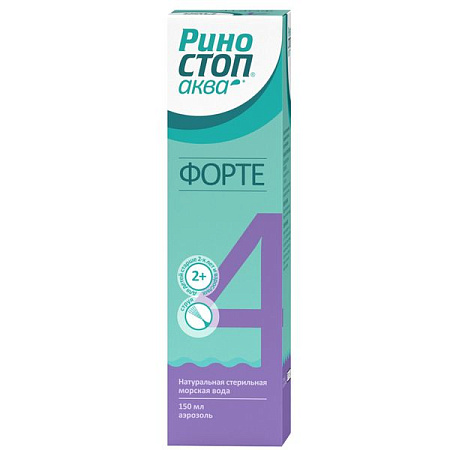 Риностоп Аква Форте ср-во д/орошения и промывания носа 150 мл Риностоп Аква Форте ср-во д/орошения и промывания носа 150 мл