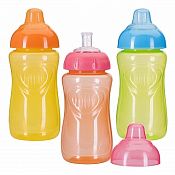 Поильник-непроливайка Курносики с мягким носиком 6 мес+ 300 мл