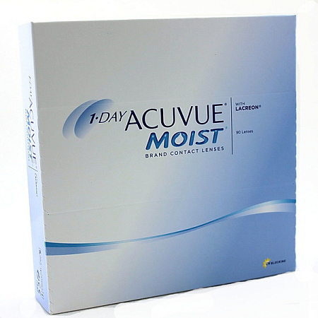 Линзы контактные АКУВЬЮ (ACUVUE) 1-Day Моист (Moist) R8.5 (-1.75) №90