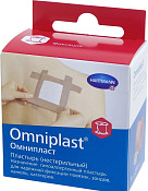 Лейкопластырь (пластырь) Омнипласт (Omniplast) 2.5см х 5м (500см) телесн тканый с еврохолдером