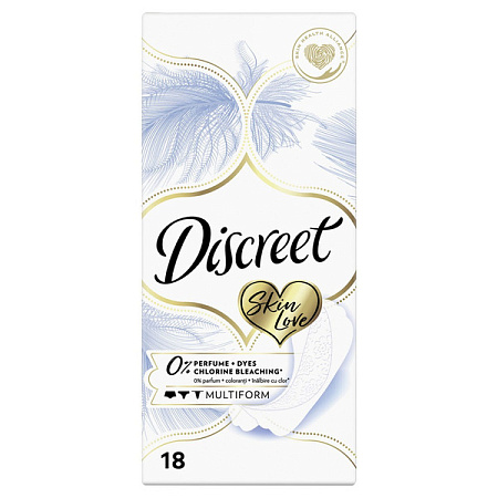 Прокладки Дискрит (Discreet) Skin Love ежедневные мультиформ №18