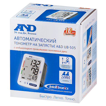 Тонометр Эй энд Ди (A&D) UB-505 автомат на запястье 
