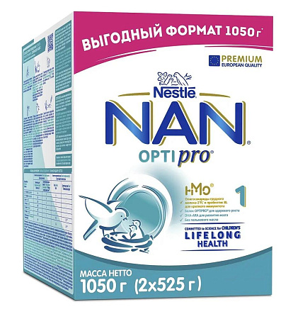 Смесь молочная Нестле (Nestle) НАН 1 Optipro для детей с рождения 1050 г